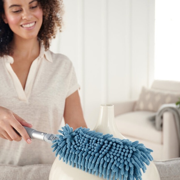 Norwex Mini Envirowand for Dusting. Dual sided removable sleeve, brush in handle - Picture 2 of 4